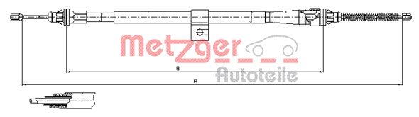 METZGER Kézifék bowden 17.0007_METZ