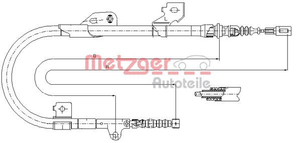 METZGER Kézifék bowden 17.0114_METZ