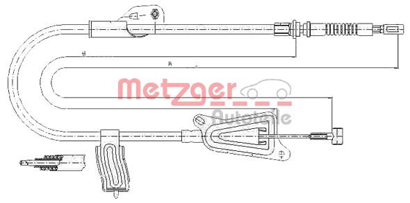 METZGER Kézifék bowden 17.0124_METZ