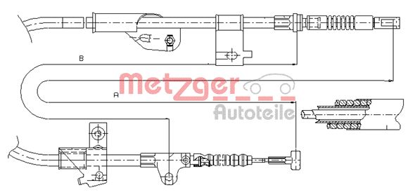 METZGER Kézifék bowden 17.0235_METZ