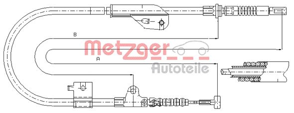 METZGER Kézifék bowden 17.0236_METZ