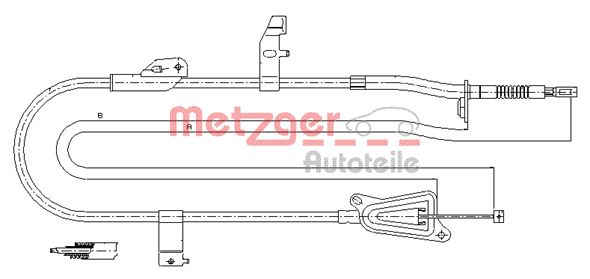 METZGER Kézifék bowden 17.0246_METZ