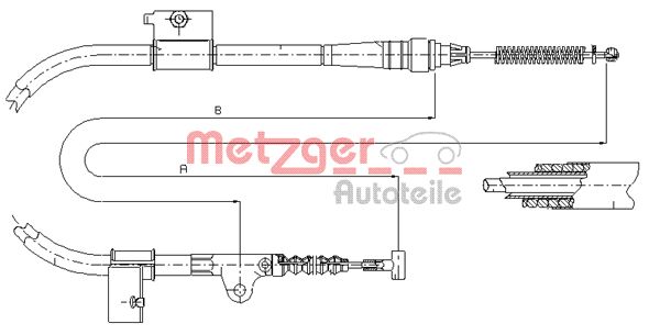 METZGER Kézifék bowden 17.0331_METZ