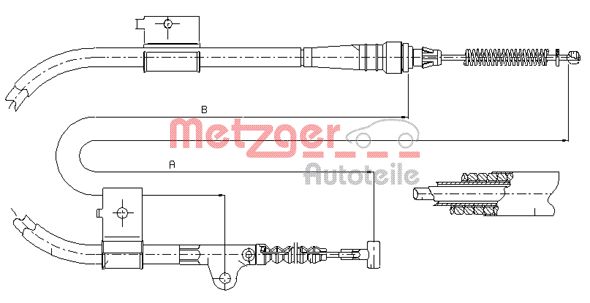 METZGER Kézifék bowden 17.0332_METZ