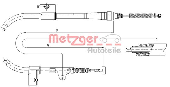 METZGER Kézifék bowden 17.0333_METZ