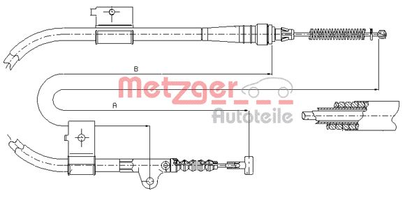 METZGER Kézifék bowden 17.0334_METZ