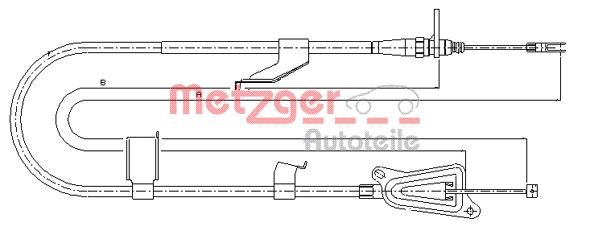 METZGER Kézifék bowden 17.0335_METZ