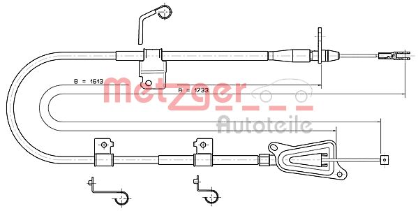 METZGER Kézifék bowden 17.0336_METZ