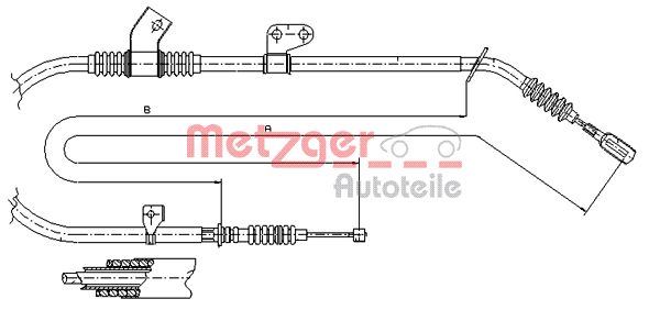 METZGER Kézifék bowden 17.0583_METZ