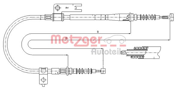 METZGER Kézifék bowden 17.0595_METZ