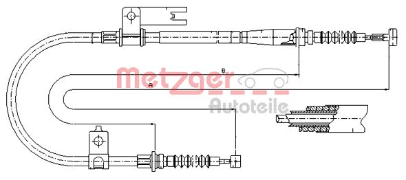 METZGER Kézifék bowden 17.0596_METZ