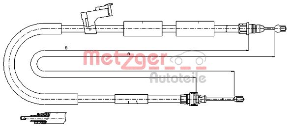 METZGER Kézifék bowden 17.0684_METZ