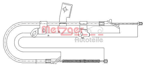 METZGER Kézifék bowden 17.1071_METZ