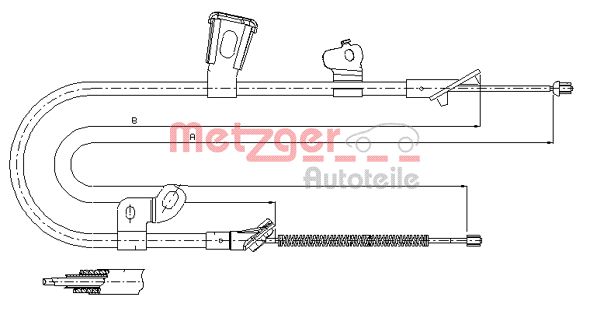 METZGER Kézifék bowden 17.1074_METZ