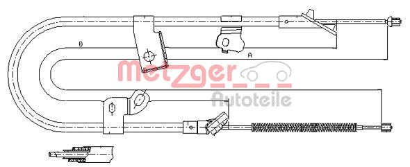 METZGER Kézifék bowden 17.1075_METZ