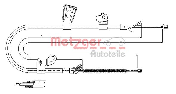 METZGER Kézifék bowden 17.1078_METZ