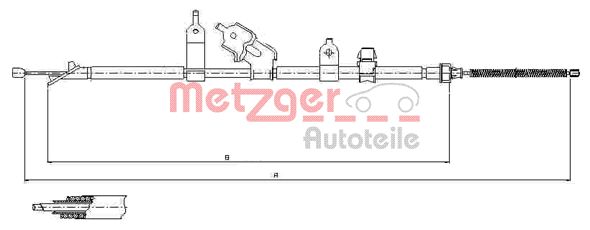 METZGER Kézifék bowden 17.1081_METZ