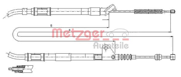 METZGER Kézifék bowden 17.1416_METZ