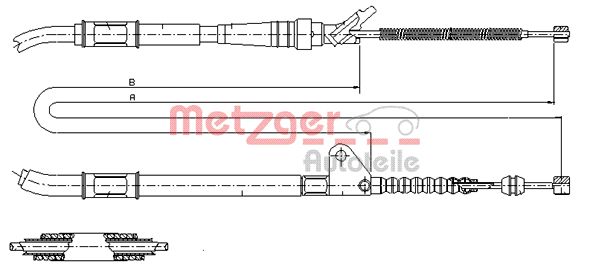 METZGER Kézifék bowden 17.1467_METZ