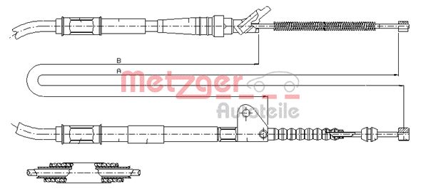 METZGER Kézifék bowden 17.1468_METZ