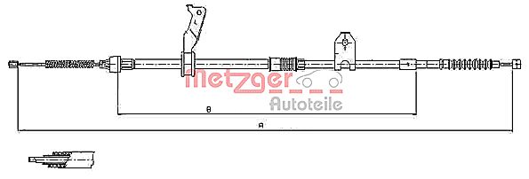 METZGER Kézifék bowden 17.1480_METZ