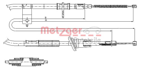 METZGER Kézifék bowden 17.2511_METZ