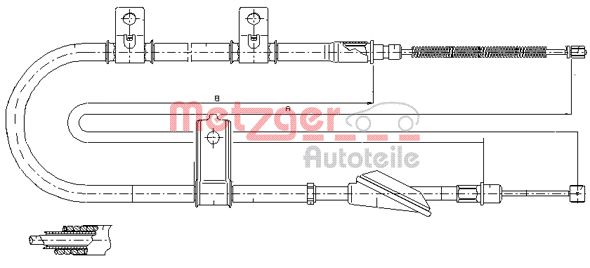 METZGER Kézifék bowden 17.2513_METZ