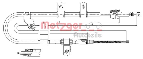 METZGER Kézifék bowden 17.2565_METZ