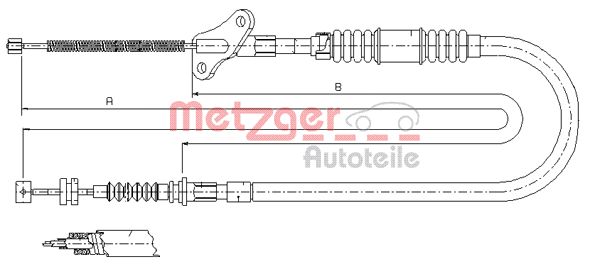 METZGER Kézifék bowden 17.2722_METZ