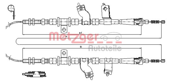 METZGER Kézifék bowden 17.3501_METZ