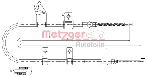 METZGER Kézifék bowden 17.3504_METZ