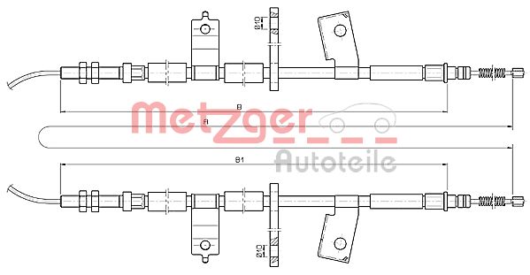 METZGER Kézifék bowden 17.3513_METZ