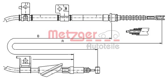 METZGER Kézifék bowden 17.4034_METZ