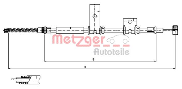 METZGER Kézifék bowden 17.5014_METZ