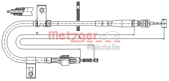 METZGER Kézifék bowden 17.5040_METZ