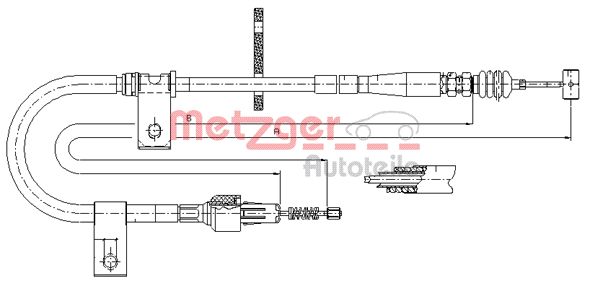 METZGER Kézifék bowden 17.5041_METZ