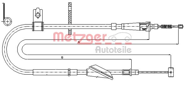 METZGER Kézifék bowden 17.5045_METZ