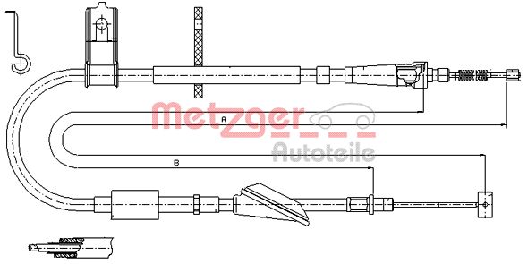 METZGER Kézifék bowden 17.5046_METZ