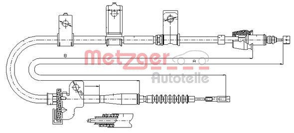 METZGER Kézifék bowden 17.6020_METZ