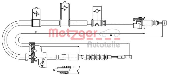 METZGER Kézifék bowden 17.6021_METZ