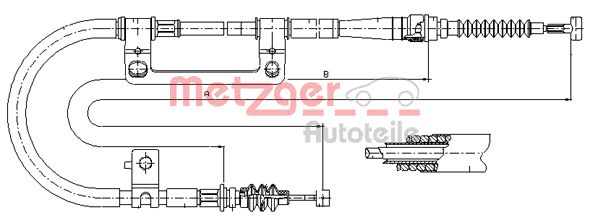 METZGER Kézifék bowden 17.6042_METZ