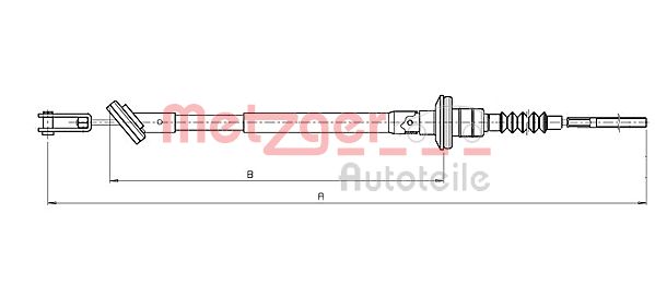 METZGER Kuplungbowden 18.3500_METZ