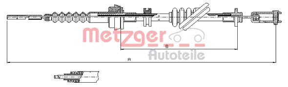 METZGER Kuplungbowden 18.3010_METZ