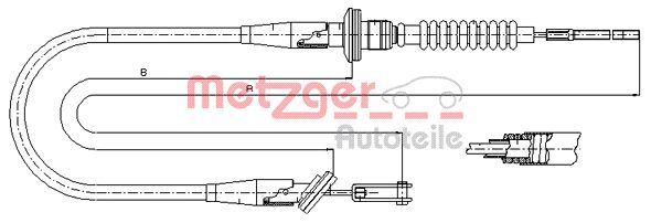 METZGER Kuplungbowden 18.6020_METZ