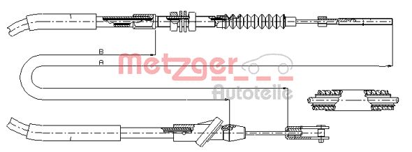 METZGER Kuplungbowden 18.6103_METZ