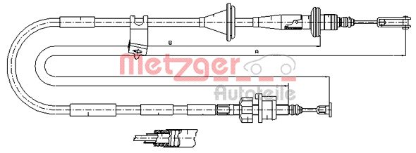 METZGER Kuplungbowden 18.6112_METZ