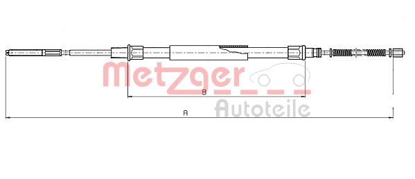 METZGER Kézifék bowden 19.102E_METZ