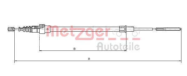 METZGER Kézifék bowden 19.105E_METZ