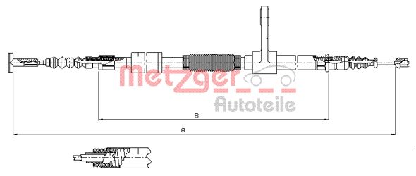 METZGER Kézifék bowden 251.34_METZ