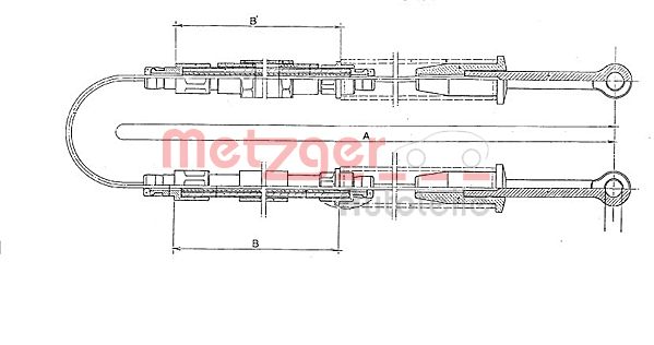 METZGER Kézifék bowden 321.5_METZ